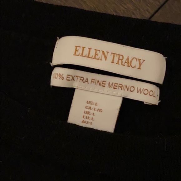 Merino wool black sweater - Picture 3 of 3